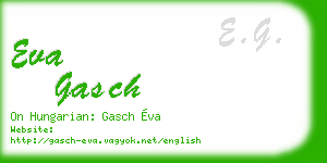 eva gasch business card